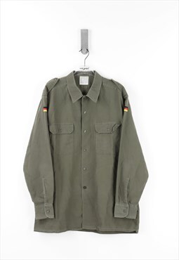 Military Long Sleeve Shirt in Military Green - XL