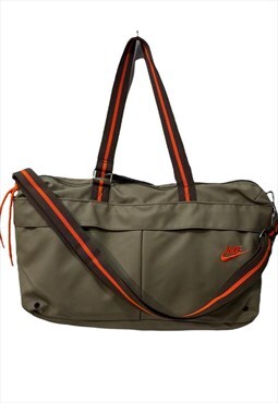 Retro classic Nike 2006 satchel bag in Olive with orange 