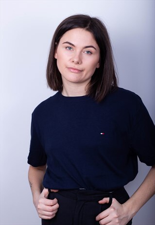 TOMMY HILFIGER OVERSIZED NAVY TEE