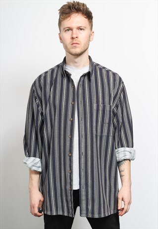 VINTAGE AZTEC CORDUROY CORD SHIRT