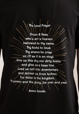 Drum and Bass Prayer T Shirt Amen Break Junglist Tee Men