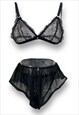 Love Lace Lingerie & french Knicker Set