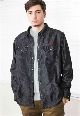 VINTAGE HARLEY-DAVIDSON DENIM JACKET LOGO 90S X 19.2