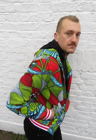 UNIQUE HOODED BOMBER STYLE JACKET