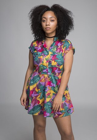 VINTAGE TROPICAL DRESS