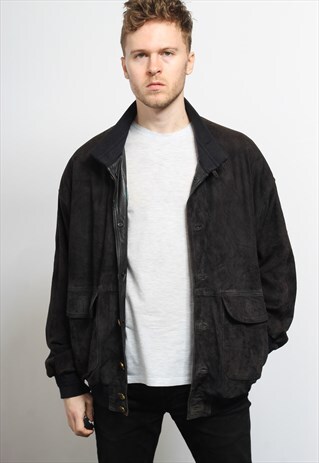 VINTAGE SUEDE BOMBER JACKET