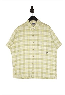 Patagonia Short Sleeve Check Shirt Organic Cotton Size L/XL