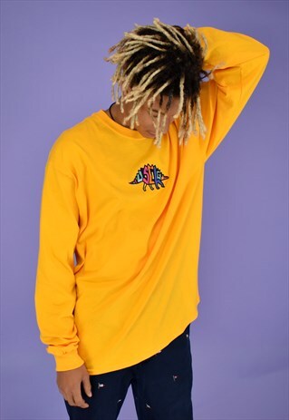 G&G UNISEX GOLD ORIGINAL DINO L/S CUFFED TEE
