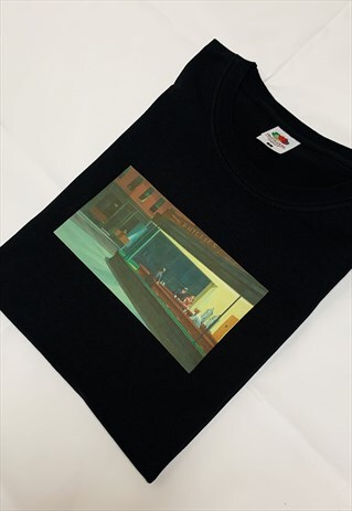 NIGHTHAWKS FAMOUS VINTAGE RETRO ART T-SHIRT