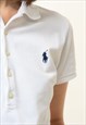 RALPH LAUREN WHITE CLASSIC SHORT SLEEVE POLO TSHIRT M 4739