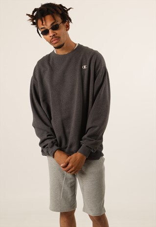 VINTAGE CHAMPION EMBROIDERED LOGO SWEATSHIRT