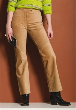 Vintage stitched detailed trousers