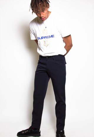 VINTAGE 90S PRADA WOOL TROUSERS ID:7484