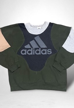 Reworked Adidas Embroidered Sweatshirt