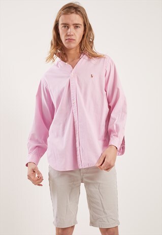 VINTAGE RALPH LAUREN LONG SLEEVE CANDY STRIPE SHIRT
