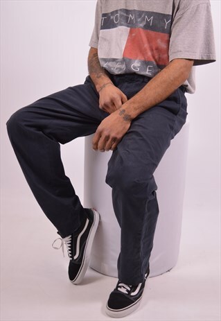 POLO RALPH LAUREN MENS VINTAGE TROUSERS W36 L32 NAVY 90S