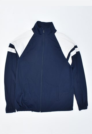 VINTAGE 90'S TRACKSUIT TOP JACKET NAVY BLUE
