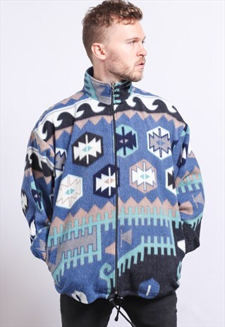 VINTAGE ZIP UP FLEECE TOP