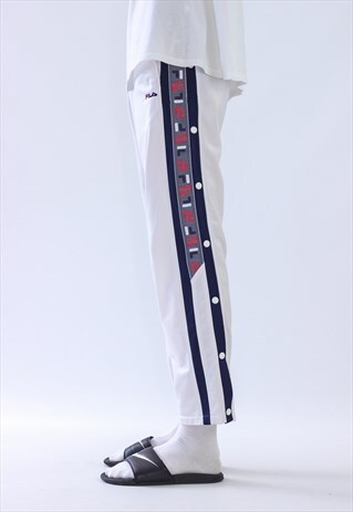 VINTAGE MENS FILA STRIPES TEAM SUIT PANTS