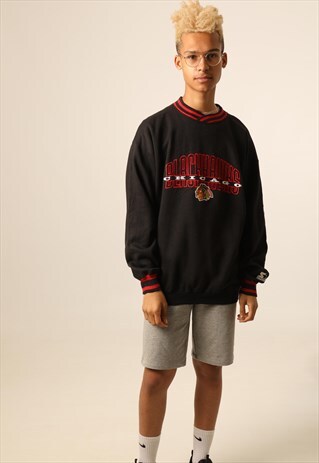 VINTAGE STARTER EMBROIDERED CHICAGO SWEATSHIRT