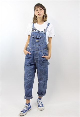 VINTAGE DENIM BLUE 90S DUNGAREES