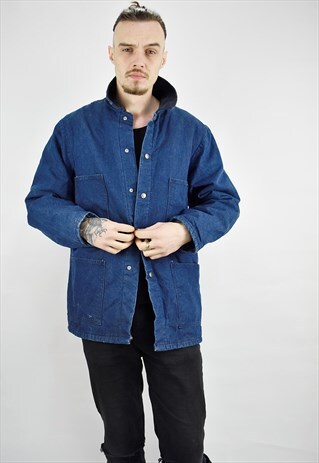 90S DICKIES DEEP BLUE GENUINE AMERICAN WORKWEAR JACKET