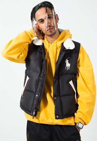 UNIQUE VINTAGE POLO RALPH LAUREN PUFFER GILET / S2122