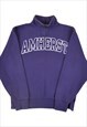 Vintage Amherst 1/4 Zip Jansport Sweatshirt Purple Small