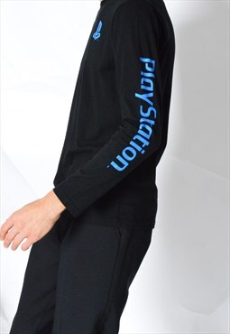 Y2K Black PlayStation Game Long Sleeve Shirt
