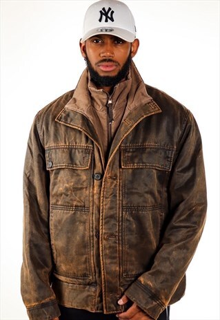 VINTAGE MARLBORO LEATHER JACKET J2008