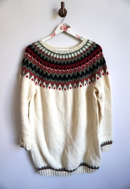 Vintage Norwegian Wool Sweater Cardigan Jumper Norway Woolen