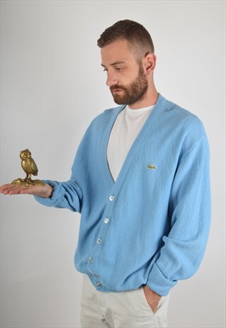VINTAGE LACOSTE CARDIGAN 80'S MADE IN FRANCE (858)