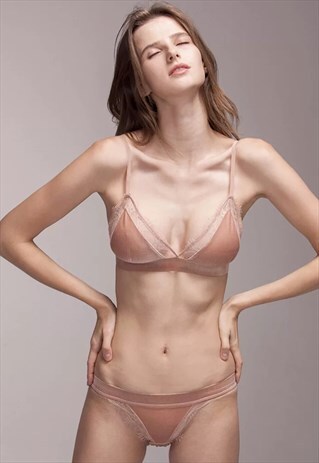 VELVET BRALETTE & PANTIES SET