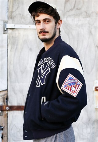 90S NEW YORK YANKEES AMERICAN LEAGUE BASEBALL VARSITY JACKET