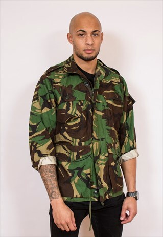 BRITISH ARMY SMOCK COMBAT CAMOUFLAGE JACKET M