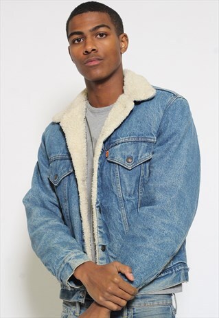VINTAGE LEVIS SHERPA DENIM JACKET