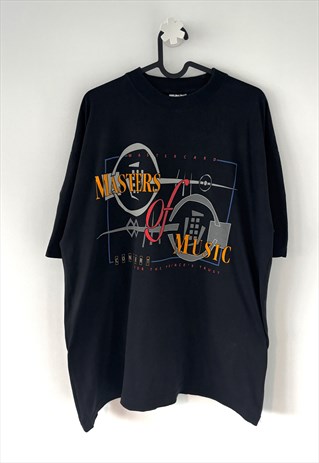 Vintage masters of music 1996 black T-shirt XL Hyde park 