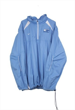 VINTAGE NIKE CANDEM FOOTBALL JACKET IN BLUE XXL