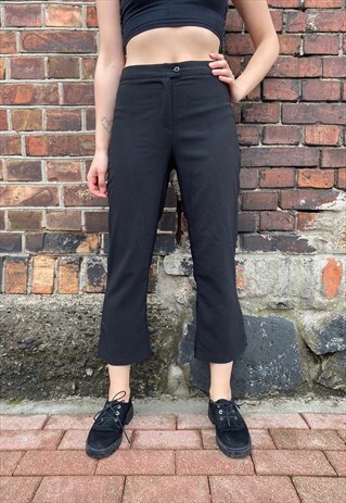 VINTAGE 90S BLACK MINIMALIST PANTS