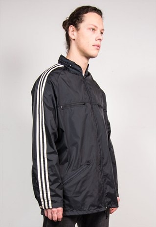 90's Vintage Black Adidas Cagoule Jacket | The Vintage Scene | ASOS ...