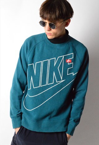 GREENISH BLUE NIKE SWEATSHIRT