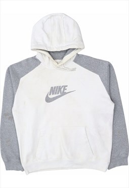 Vintage 90's Nike Hoodie Spellout Pullover White,