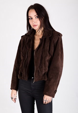 VINTAGE SUEDE BIKER JACKET