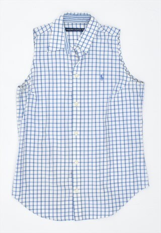 VINTAGE 90'S RALPH LAUREN SHIRT CHECK BLUE