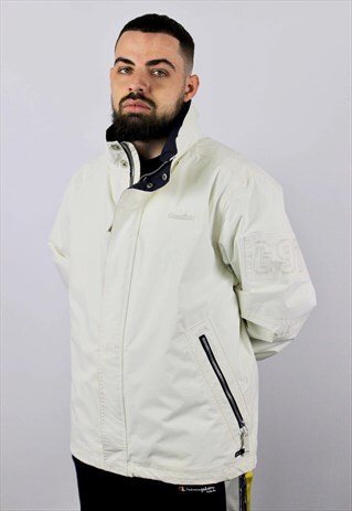 MENS GAASTRA WINDBREAKER JACKET WHITE SIZE XL