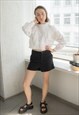 Vintage 90's White Cotton Lace Details Sweater