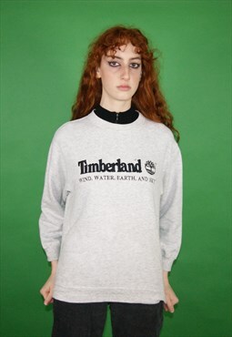 Vintage Timberland Centre Spell Out Jumper / Sweatshirt 