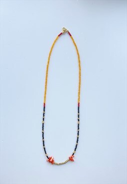 Beaded Necklace With Jade Beads