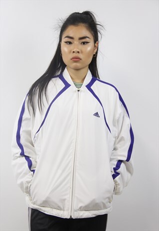VINTAGE ADIDAS 90S WHITE JACKET
