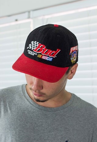 VINTAGE NASCAR BASEBALL CAP LOGO 90S X 3.3